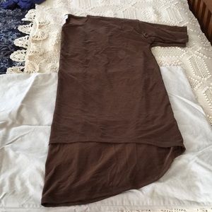 Lularoe Irma Chocolate Brown Size Medium